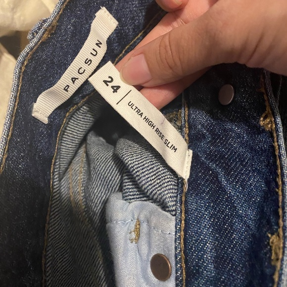 PacSun Ultra High Rise Slim Distressed Jeans - Picture 5 of 5